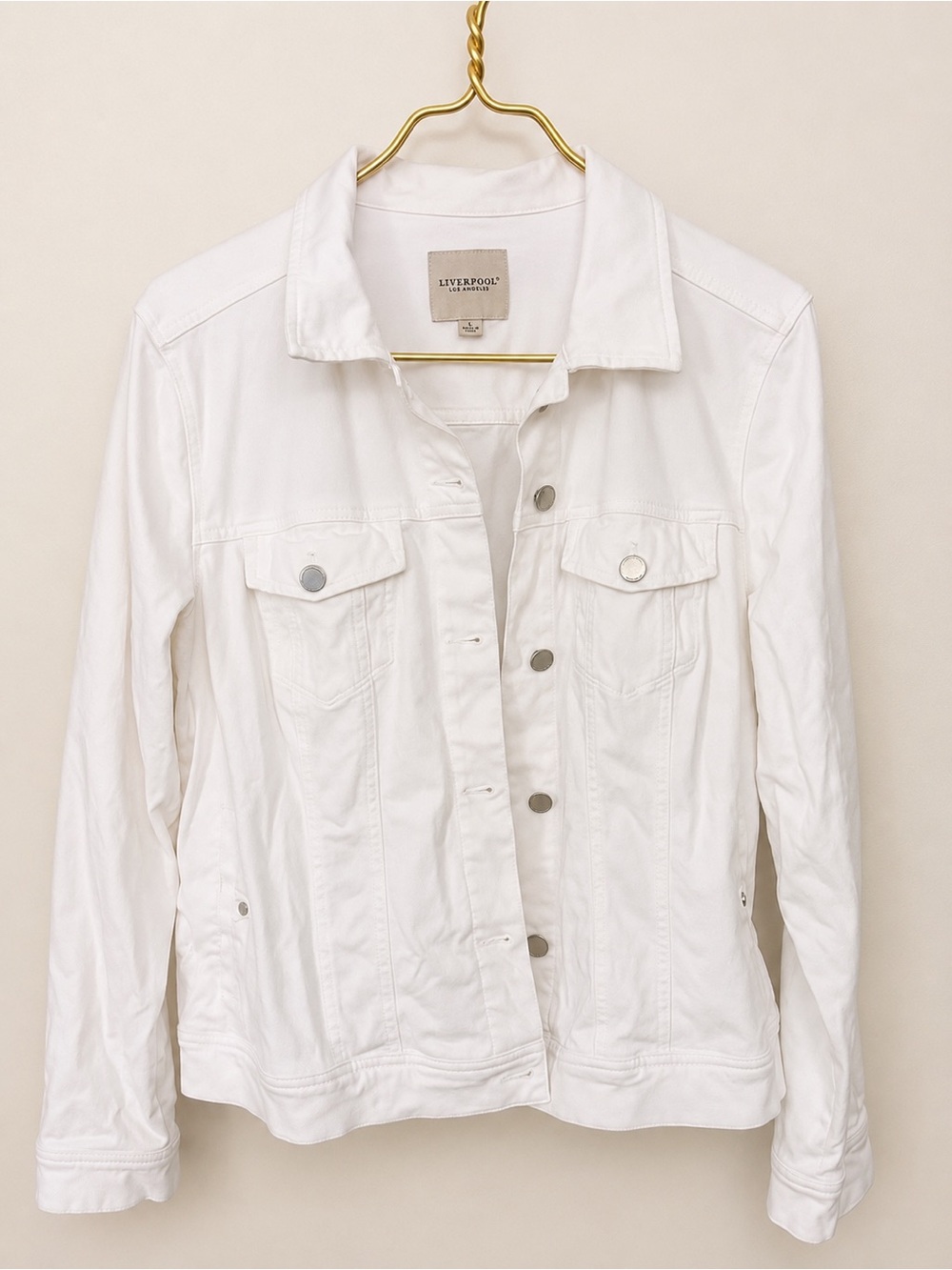 Liverpool White Denim Trucker Jacket